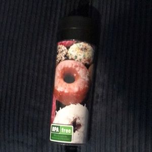 16 ounce Old Navy donut themed coffee travel mug